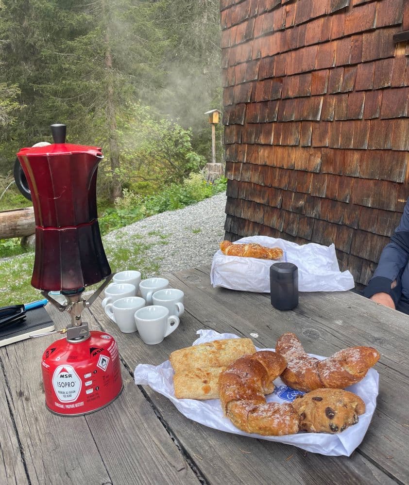 snacks on a table