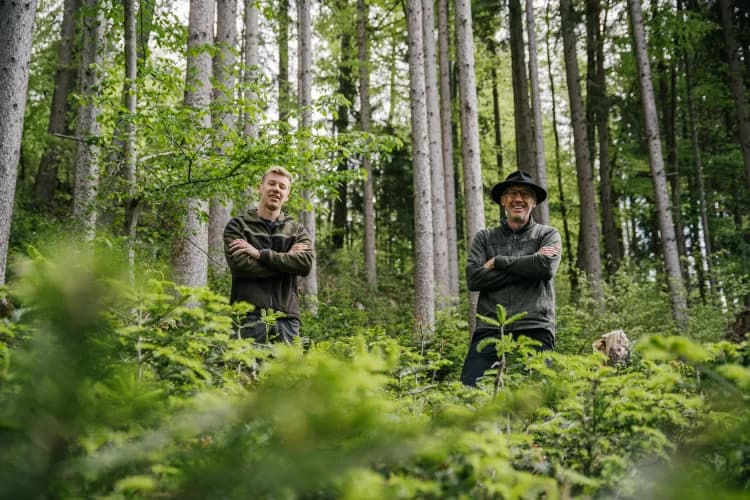 Walter and Leander from FBG Jagdberg in their forest