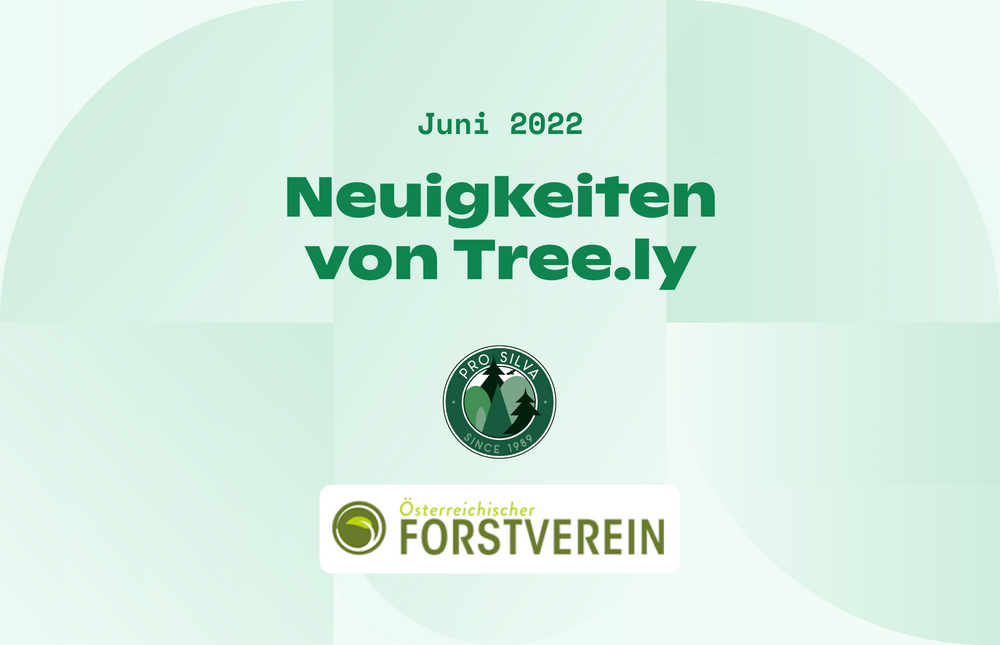 Ein Bild mit dem Pro Silva Logo und dem Österreichischen Forstverein Logo und dem Text "News from Tree.ly"
